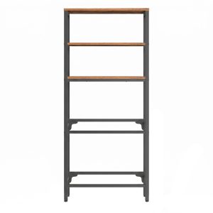 Drinks crate rack, 2 tiers for 4 crates, with 3 shelves