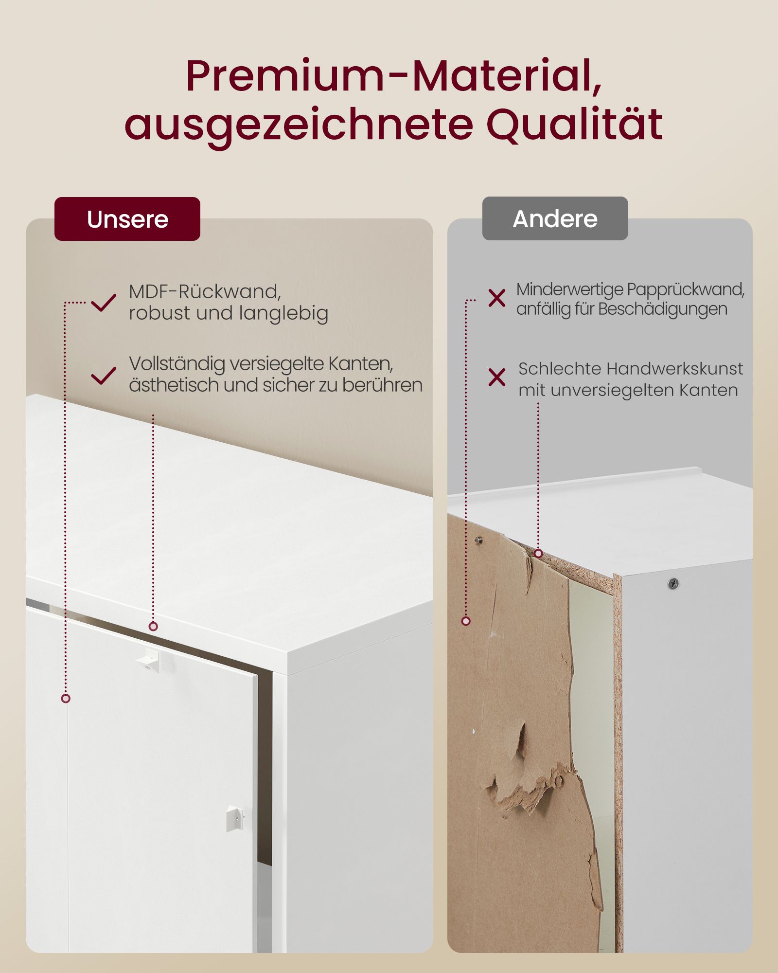 Bookcase with 5 shelves and a door, 31.8 x 24 x 145.9 cm