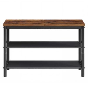 Metal shoe rack with 3 tiers