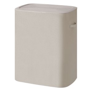 Laundry basket with lid, 2 compartments, laundry sorter, 160 L, 56 x 40