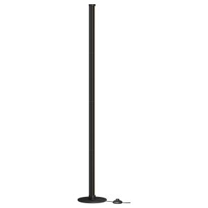 Dimmable LED floor lamp with warm white light, 3000 K, 18 x 18 x 139.4 cm, black