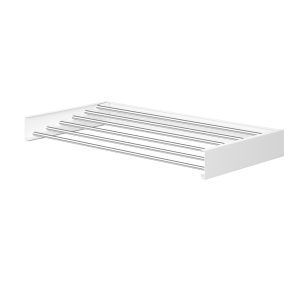 Extendable wall-mounted drying rack, foldable clothes dryer with 6 rails, space-saving for indoor and outdoor use