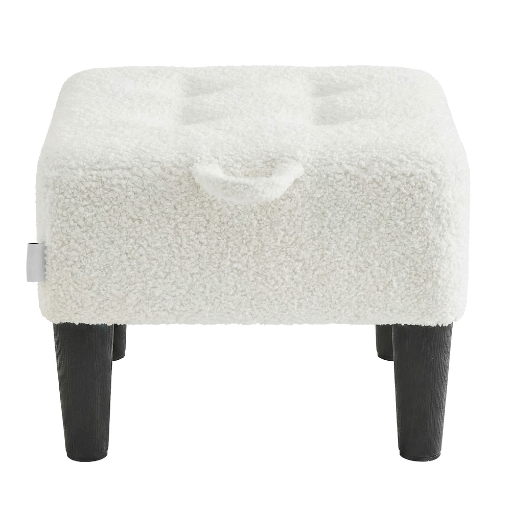 Seating stool, footstool, fleece, stool, thick padding