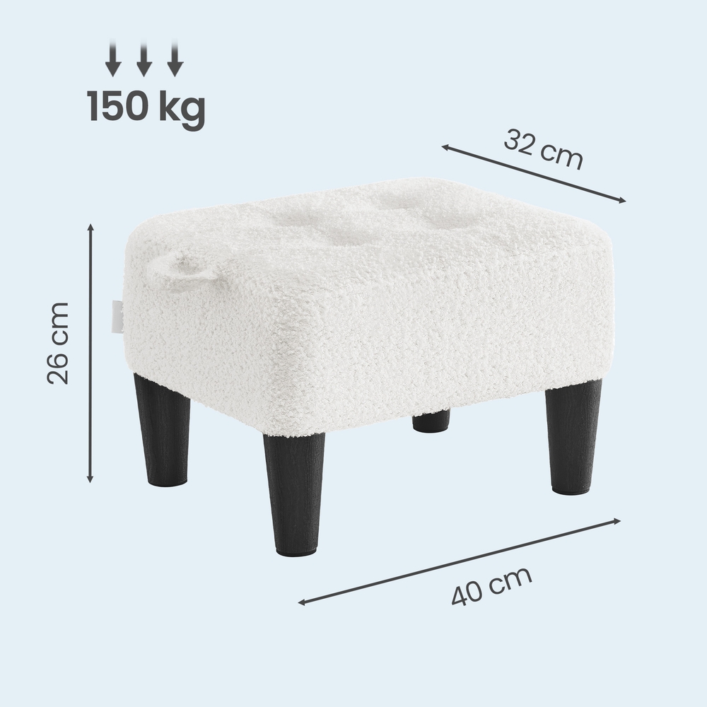 Seating stool, footstool, fleece, stool, thick padding