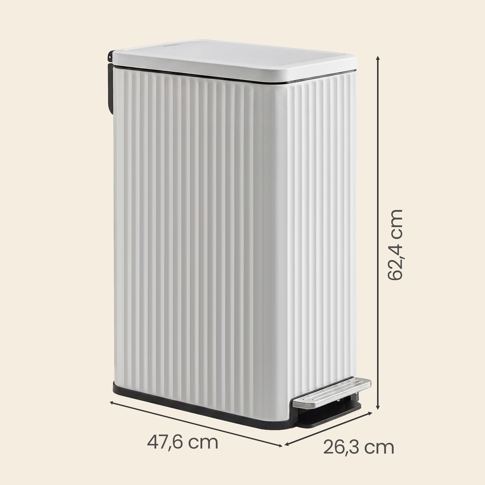 50 L kitchen bin, pedal bin with soft-close lid