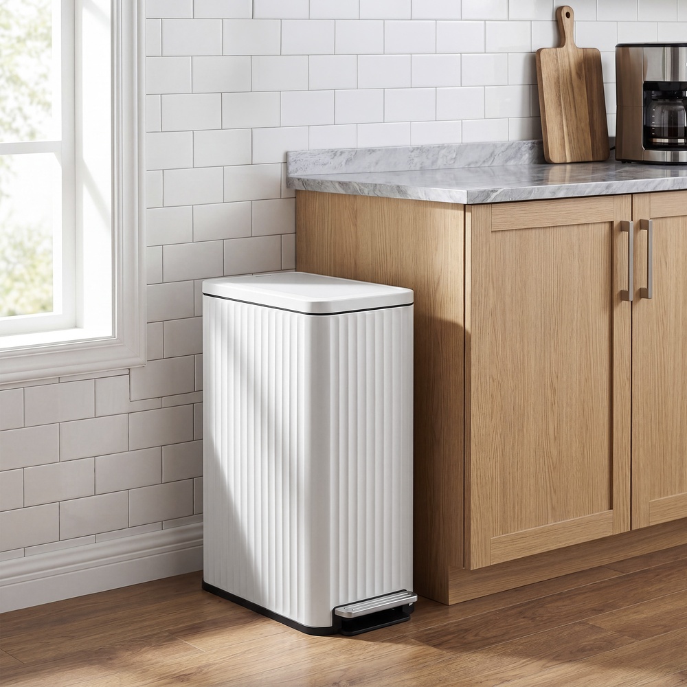 50 L kitchen bin, pedal bin with soft-close lid