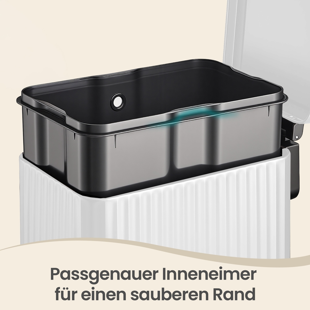 50 L kitchen bin, pedal bin with soft-close lid