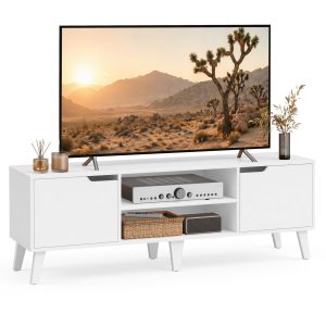 TV cabinet with adjustable shelf for TVs up to 65 inches