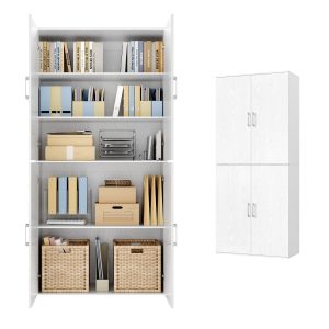 Multi-purpose cupboard, with handles, chipboard