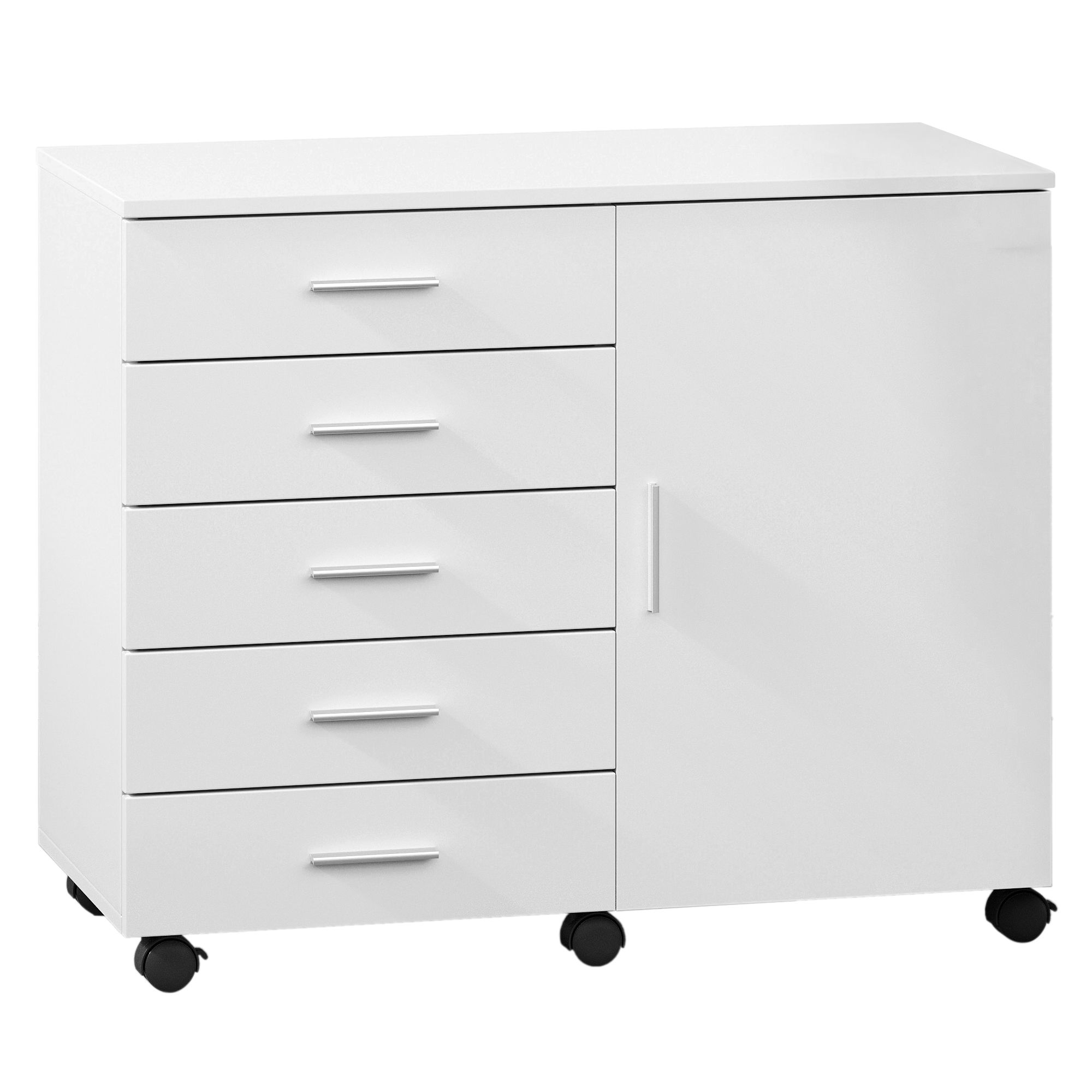 Rolling cabinet, filing cabinet, cabinet with door