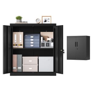 Lockable filing cabinet with 2 doors, 80 x 40 x 90 cm