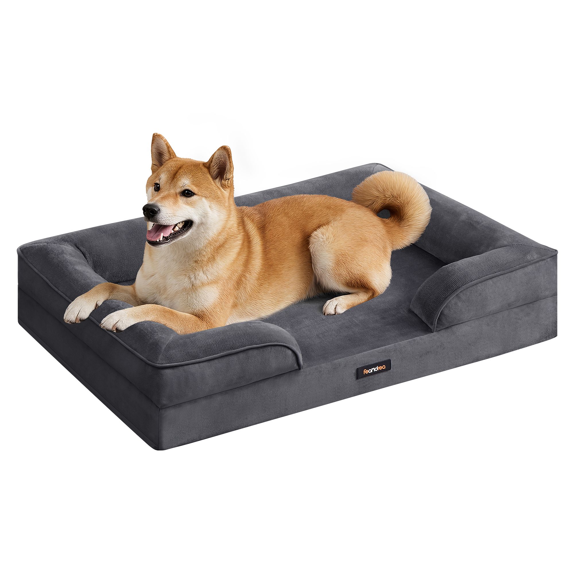 Orthopaedic dog bed with dog cushion, 89 x 63 x 16 cm