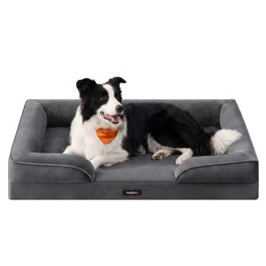 Orthopaedic dog bed with dog cushion, 104 x 69 x 17 cm