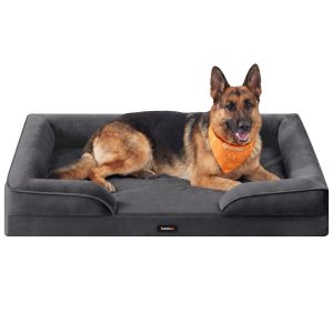 Orthopaedic dog bed with dog cushion, 122 x 85 x 17 cm
