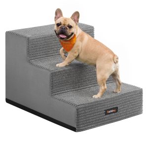 Foam dog steps with 3 steps, 46 x 40 x 33 cm