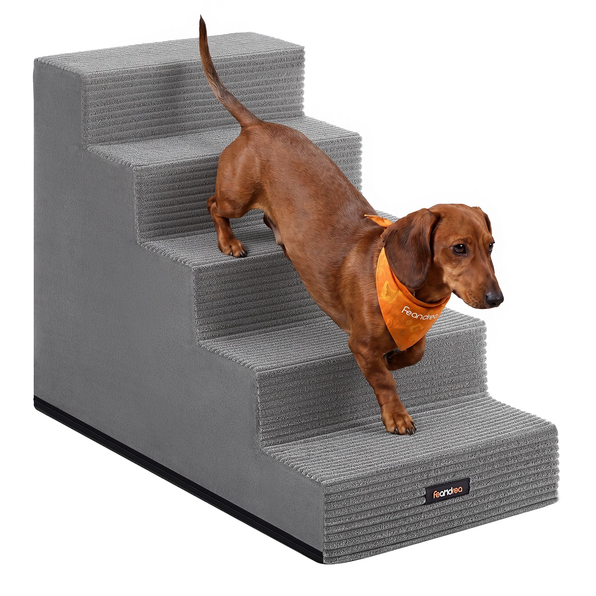 Foam dog steps with 5 steps, 76 x 40 x 57 cm