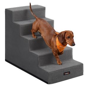 Foam dog steps with 5 steps, 76 x 40 x 57 cm