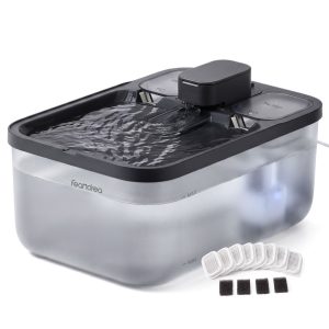 Black cat fountain, 4.5L, quiet, with 12 filters