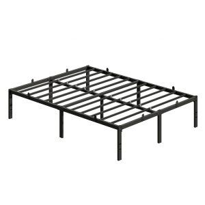 Double bed frame with under-bed storage, 140 x 190 cm, Black