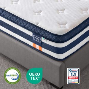 7-zone pocket spring mattress with gel memory foam