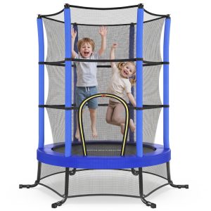 Children’s trampoline, 174 cm children’s trampoline with safety net
