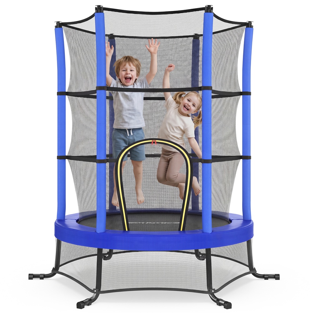 Children’s trampoline, 174 cm children’s trampoline with safety net