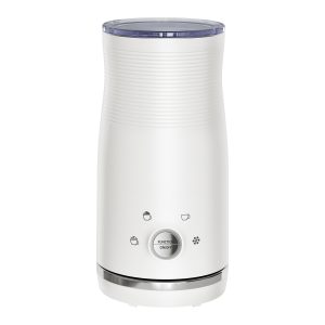 Electric milk frother with 4 functions in cloud white