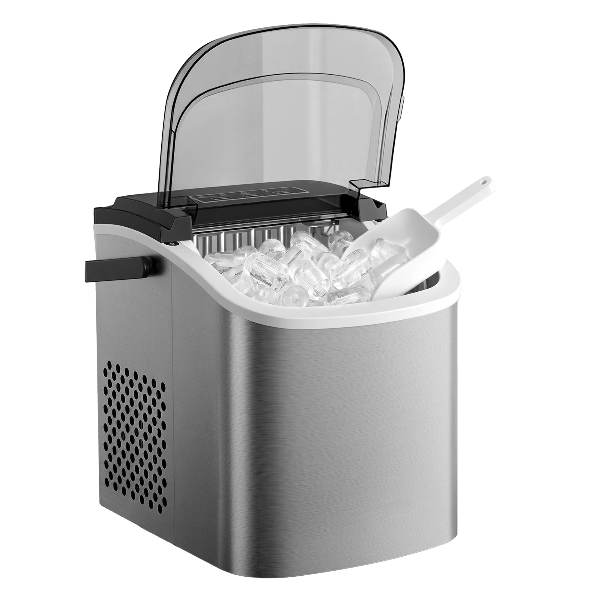 Portable ice cube maker, self-cleaning ice cube machine, 2 cube sizes - Image 2
